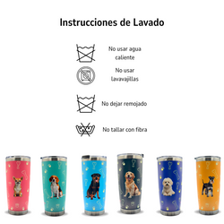 Image of Termo de Acero Inoxidable con Diseño de Perro Bichon Frise