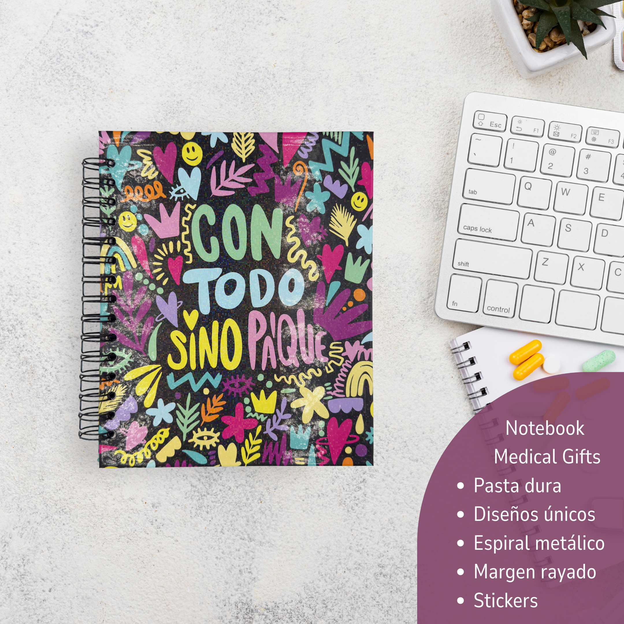 Image of Notebook - Diseño Exclusivo “Con Todo Sino Pa'que”