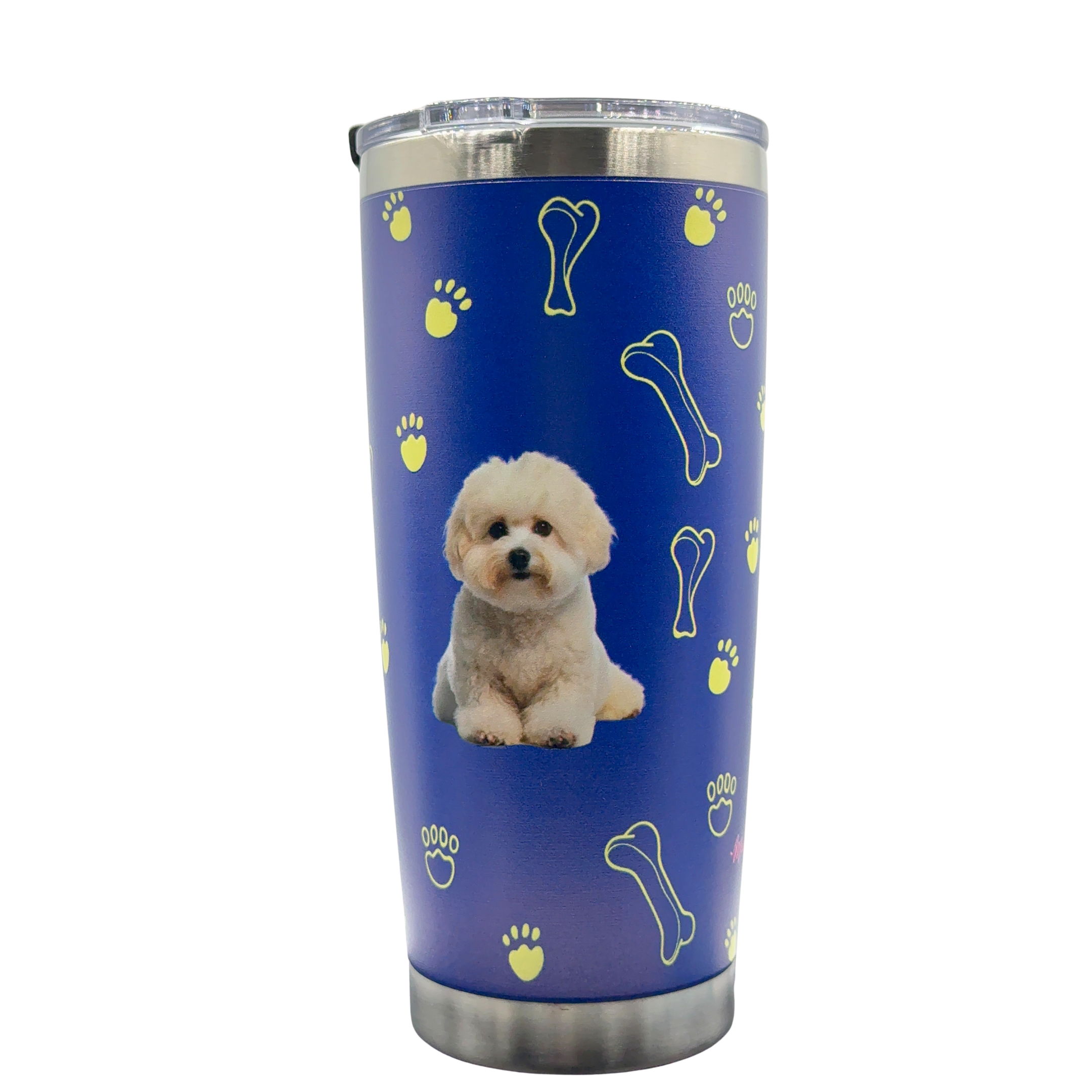 Termo de Acero Inoxidable con Diseño de Perro Bichon Frise