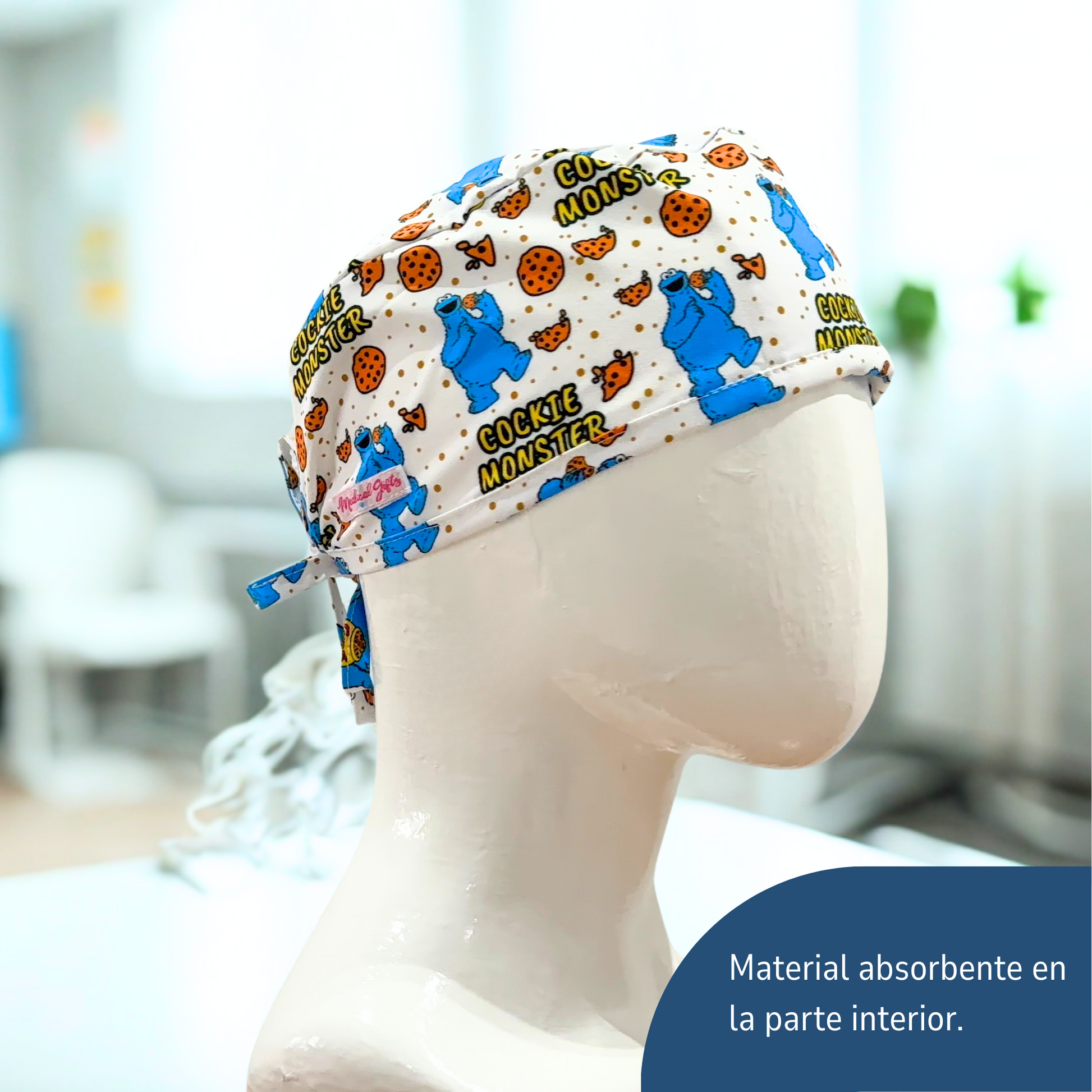 Gorro Médico Unisex - Estampado de Come Galletas