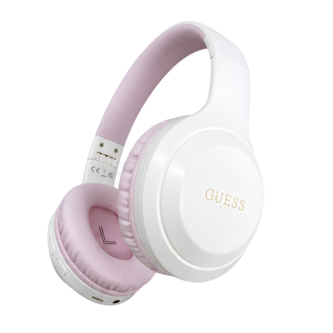 Image of Audífonos Guess Wireless logo pink