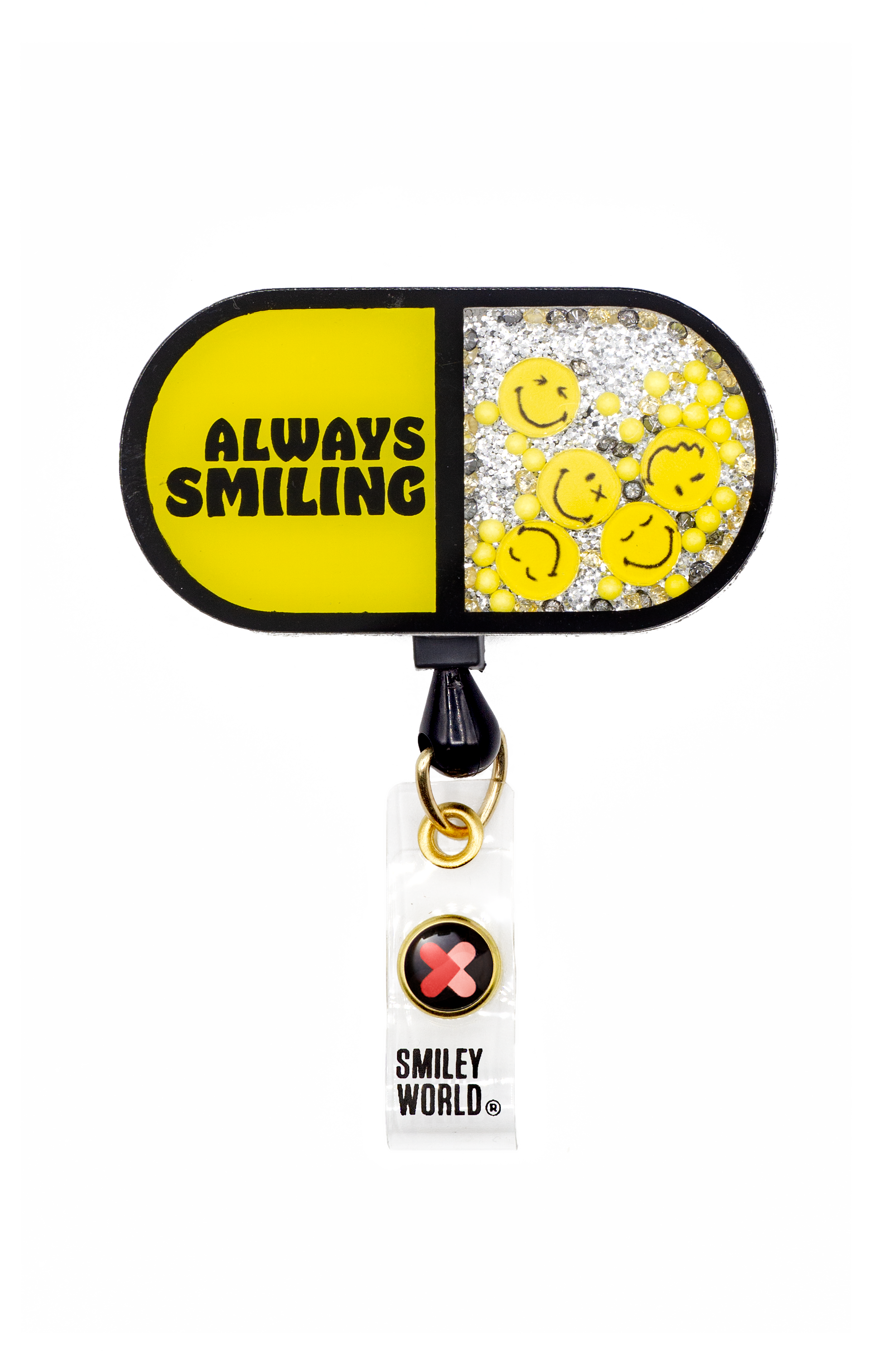 Portagafete con Lanyard  - SMILEY WORLD